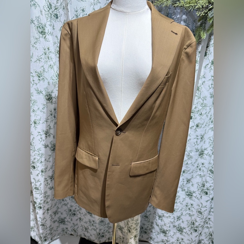 Indochino camel color 100% wool